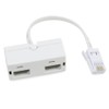 NPH One BT Plug to Two UK BT Telephone Socket