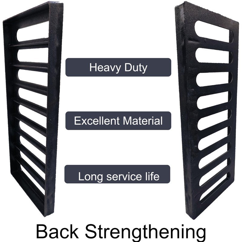 MASSLUNT Cast Iron Drain Grate, 20x8 Outdoor Drain Cover, B