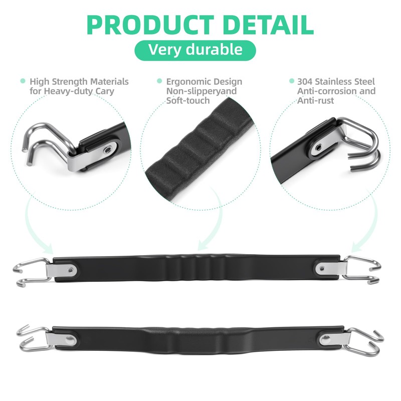 DIYOLFALL 2Pcs Golf Cart Battery Lifting Strap Fit Trojan Golf