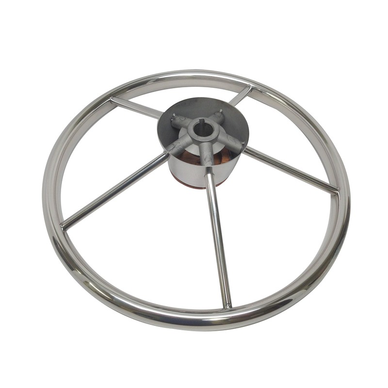 Pactrade Marine 13 1/2" Destroyer SS 304 Steering Wheel 5