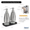 Gaussra Kitchen Soap Dispenser Set with Silicone Tray and Stickers