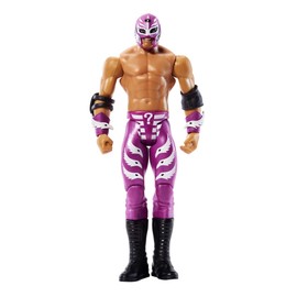 WWE Rey Mysterio Figura de acción, Posable 6 Pulgadas, Coleccionable para Edades de 6 años en adelante