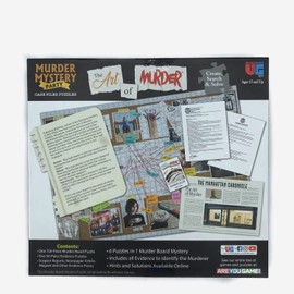 Murder Mystery Party, Case File Puzzle The Art of Murder, for Ages 14+
