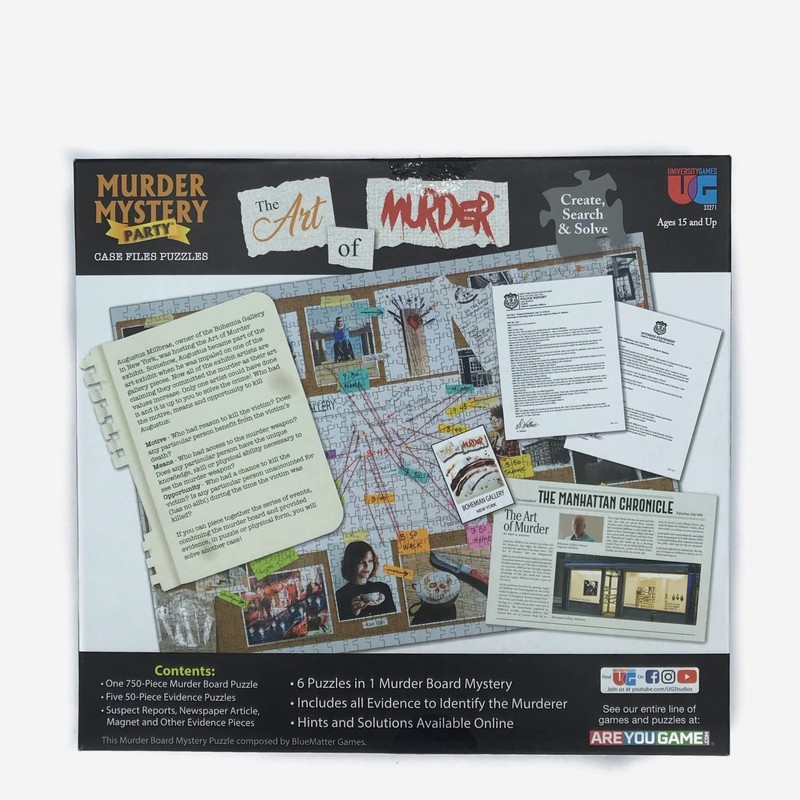 Murder Mystery Party, Case File Puzzle The Art of Murder,