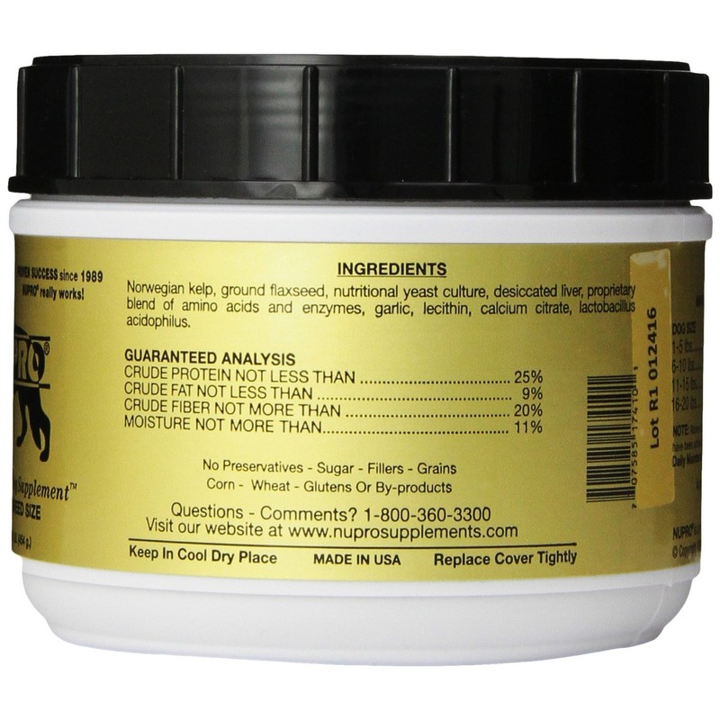 Nutri-Pet Research Nupro Dog Supplement, Small Breed, 1-Pound