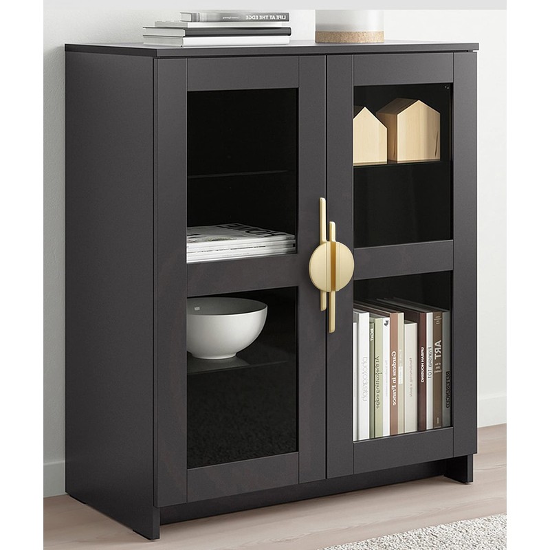 Myxekllo Brushed Gold Drawer Pulls Half Moon Drawer Pulls, 2.5