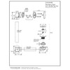 Westbrass Illusionary Overflow, Sch. 40 ABS Plumbers Pack with Tip-Toe