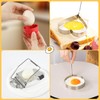 10-in-1 Egg Tool Set:1 Chalaza Remover Tongs,2 Piercers,2 Fry Rings,2