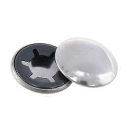 Meuey Lyot Push Nut Cap 1/2 Inch Truck Nuts Push Nuts Axle Cap Washer Push On Push Nut Cap Covered Wagon Trailer Parts for Wheelbarrows Rolling Boxes and Lawn Carts 8PCS