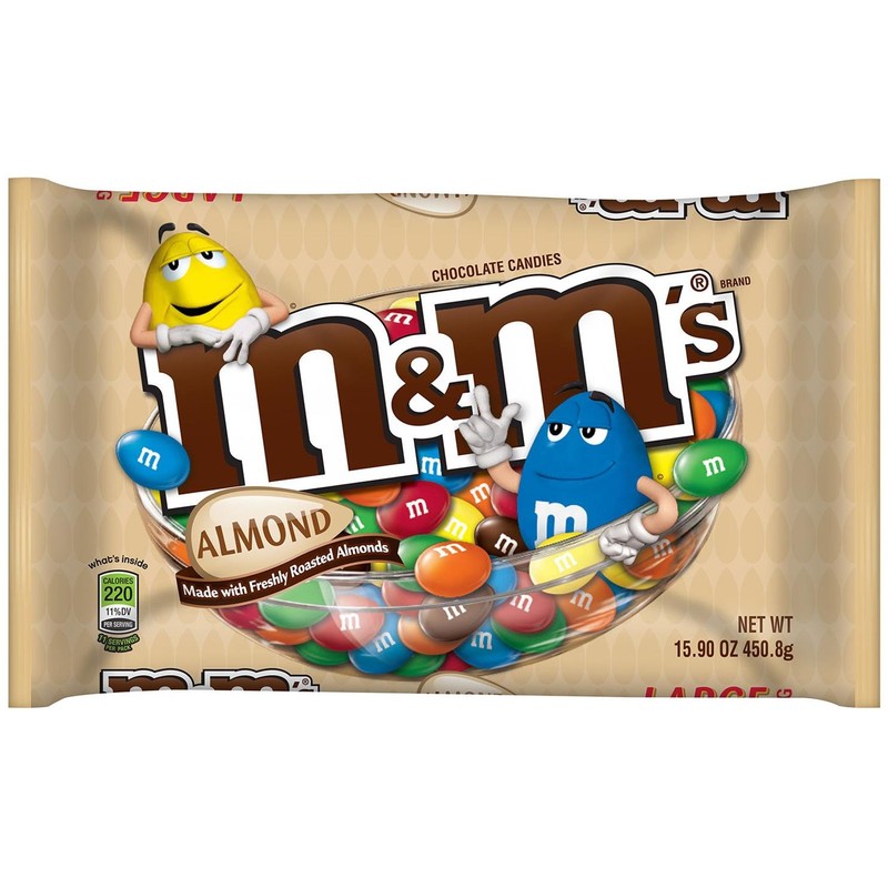 M&M's Almond Chocolate Candy 15.9-Ounce Bag (Pack of 4)