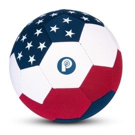 PP PICADOR The House Ball, Soft and Safe Indoor Soccer Balls Size 4 for Inside Home Yard, Fun Kids Soccer Gifts for Girls Boys Indoor Play (Stars Flag)
