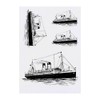 4 x 'Cruise Ship' Temporary Tattoos - Water Resistant, Skin-Safe,