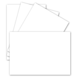 150 Single Cards DIN A6 10.5 x 14.8 cm 240 g/m² Bright White Coloured Card Craft Paper Craft Cards Blank Postcards
