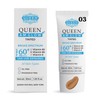 QUEEN AM GLOW | TINTED Sunscreen SPF 60 PA+++Primer-Anti Aging,