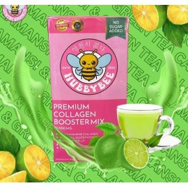 HUBBYBEE Premium COLLAGEN POWDER DRINK CALAMANSI & GREEN TEA (10 sachet/BOX)