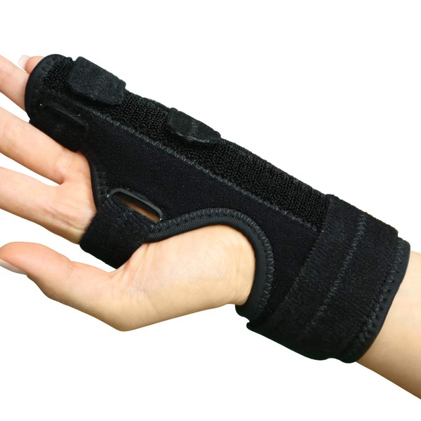 Mars Wellness Boxer Fracture Splint - 4th or 5th Metacarpal Splint Hand and Finger Brace - Broken Fingers, Wrist, Pinky and Hand Immobilizer - Large/X-Large