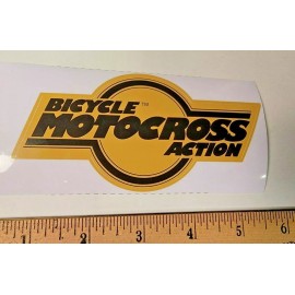 BICYCLE MOTOCROSS ACTION MAGAZINE STICKER BMX ACTION