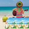 2PCS Summer Beach Tablecloth for Beach Party Decorations, 54"X108" Hawaiian