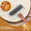 ExcellaElite Lattice Pastry Cutter, Pastry Lattice Roller Cutter with Wood
