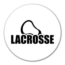 Huuraa Sticker Lacrosse Lettering Gift 10 cm Sticker Lacrosse Gift Idea