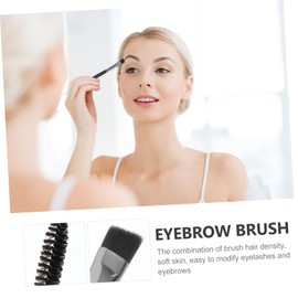 BIUDECO 6pcs Eyebrow Brush Kit Angled Spoolie Birthday Surprise for Her Enhance Eyelashes Brows Natural Makeup Black