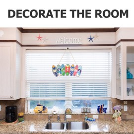 Operitacx Coastal Wall Art Summer Front Door Decor Charming Surfboard Shape Pendant for Beach Luau