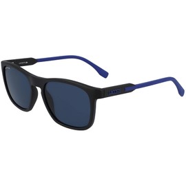 Lacoste Men's L604SND Sunglasses, Matte Black Blue, One Size