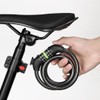 Bicycle Key Dial Lock 5 Digit Wire Lock 47.2 inches