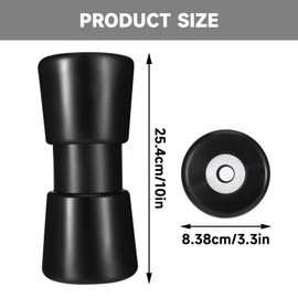 Lemecima 2 Pack 7.5" Heavy Duty Boat Trailer Roller Robust Rubber Bow Roller Boat Trailer Bow Stop Boat Trailer Accessories Replacement Boat Trailer