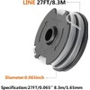 3 x grass trimmer line for LIDL Parkside cordless grass
