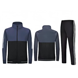 MOSROLI Men's gym suit outdoor sportswear Tracksuit sport602 (AU, Alpha, XX-Large, Regular, Regular, 2, black/grey)