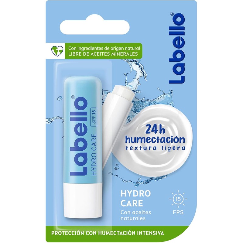 LABELLO Bálsamo labial Hydro Care (4.8g) protector labial hidratante FPS