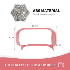 RAZPOY for Bronco Dashboard Panel Trim, Center Control Dash Board Cover Compatible with 2021-2023 Ford Bronco Interior Accessories, Pink