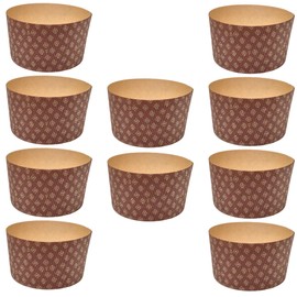 High Quality Panettone Baking Dish 1kg (Pack of 10) - Professional Panettone Ramekins Pure Cellulose Paper Pure Cellulose Paper Baking Dish for Panettone Heat Resistant up to 220°C