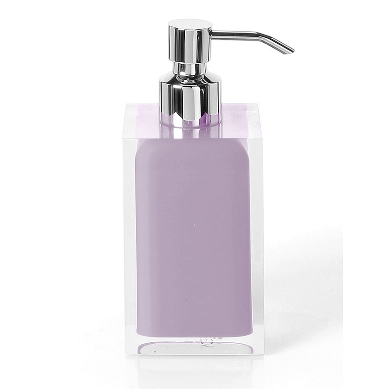 Gedy Bathroom Soap Dispenser, Resin, Purple (Lilac), 16.2 x 7
