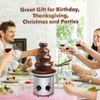 ZEVELOO Chocolate Fountain Machine Electric Chocolate Fondue Fountain Machine Stainless