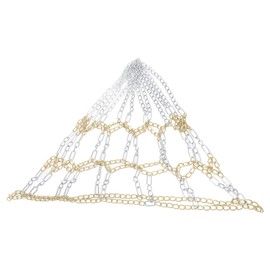 Iron Basketball Net Rust Proof Heavy Duty Basketball Net Chain Replacement for Indoor Outdoor