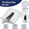 KitchenStar 12-inch Perforated Pizza Peel with Folding Handle - Stainless