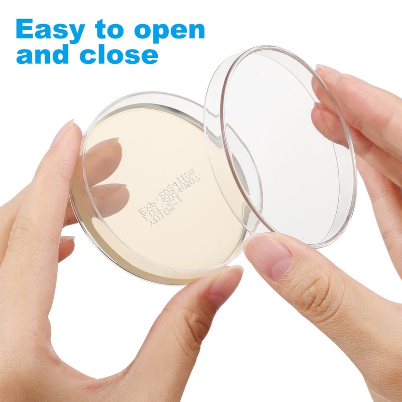 Veemoon 10pcs Agar Petri Dishes, Prepoured Petri Dishes Science Kit