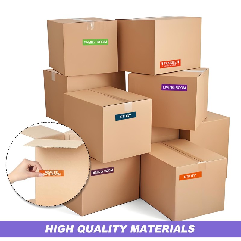 Packing Labels for Moving House 280pcs Colour Coded Stickers Home