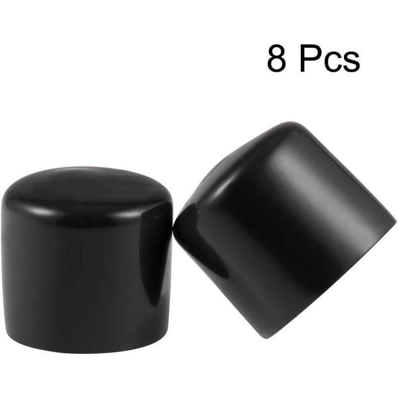 TA-VIGOR Rubber End Caps 38mm Inner Diameter Round Flexible Thread