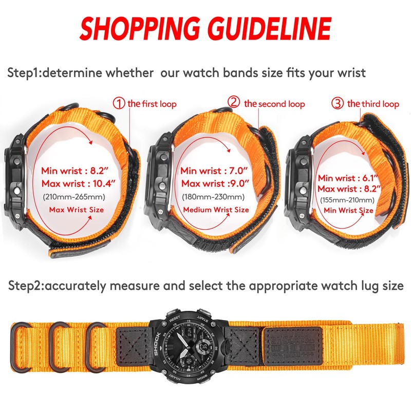 DAVILANE Watch Band Strap for Casio GA-2000 PRG-600/650 PRW-6600, Super