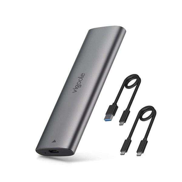 vigoole M.2 SSD Case, Tool-Free USB-C NVME Case (PCI-E M
