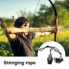 DONGKER Longbow Stringer, Thickened Nylon Recurve Tensioning Cord, Leather Long