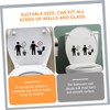 Zerodeko Adhesivos De Pared De Alerta Para Inodoro 2 Unids