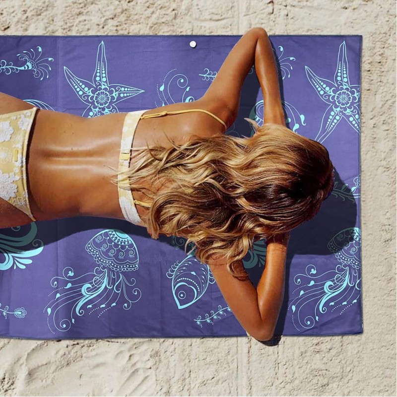 Microfibre Beach Towel, Beach Towel, Sand-Free, Large, 80 x 160
