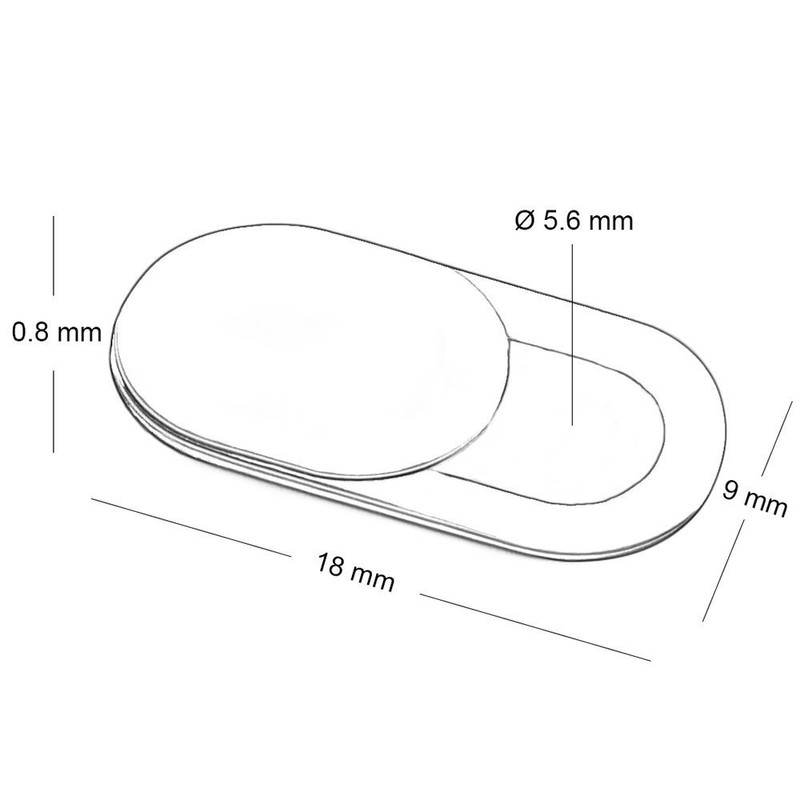 Minder Web Cam Cover - 0.8mm Thin Webcam Camera Privacy