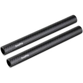 SMALLRIG 0.6 inch (15 mm) Rod System, Carbon Rod, Lightweight, 6 inches (15 cm), Camera Accessories, 2 Pieces per Pack - 1872
