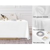 Surmente 90 x 132-Inch Rectangular Polyester Tablecloth for Weddings, Banquets,