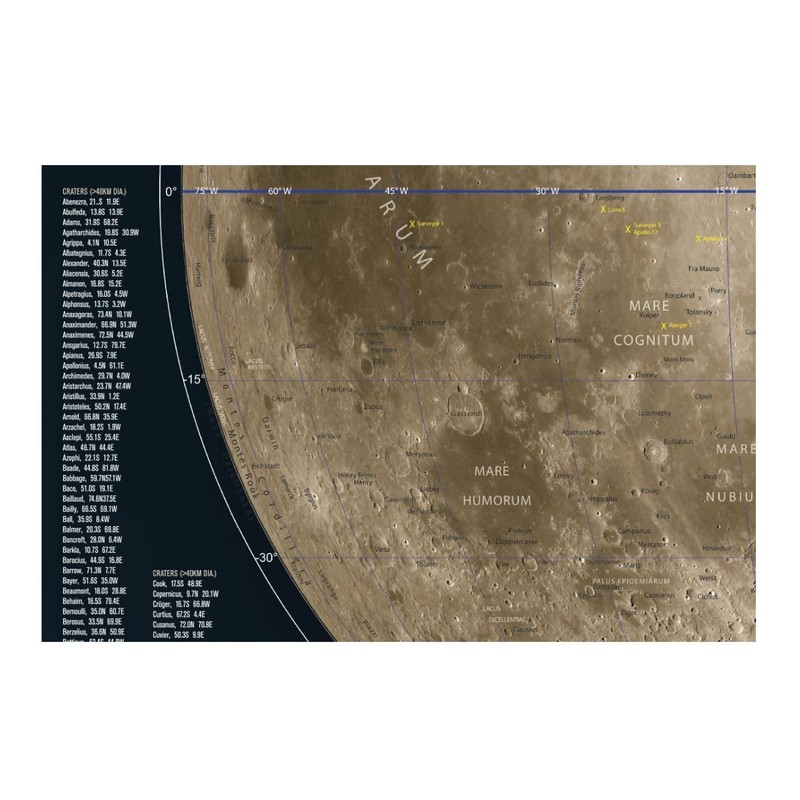 Celestron 93704 Observer’s Map of The Moon